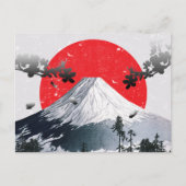 Cherry Blossom Mount Fuji Japan Briefkaart (Voorkant)