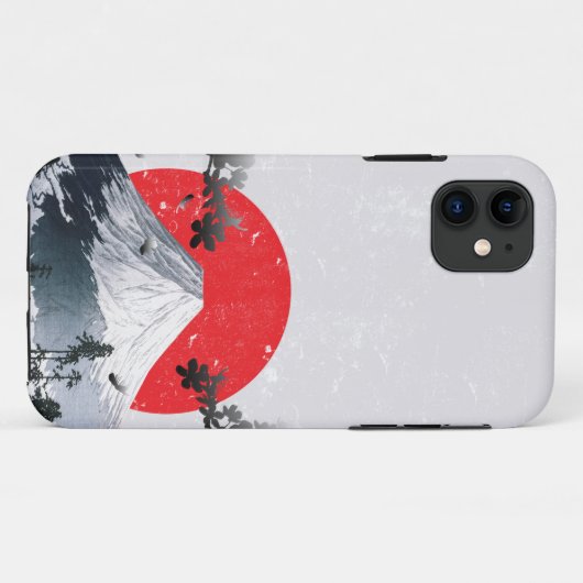 Cherry Blossom Mount Fuji Japan Case-Mate iPhone Case (Achterkant (horizontaal))
