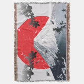 Cherry Blossom Mount Fuji Japan Deken (Voorkant Verticaal)