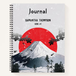 Cherry Blossom Mount Fuji Japan Journal Notitieboek