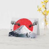 Cherry Blossom Mount Fuji Japan Kaart (Gele Bloem)