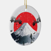 Cherry Blossom Mount Fuji Japan Keramisch Ornament (Rechts)