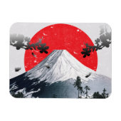 Cherry Blossom Mount Fuji Japan Magneet (Horizontaal)
