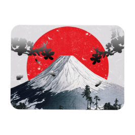 Cherry Blossom Mount Fuji Japan Magneet