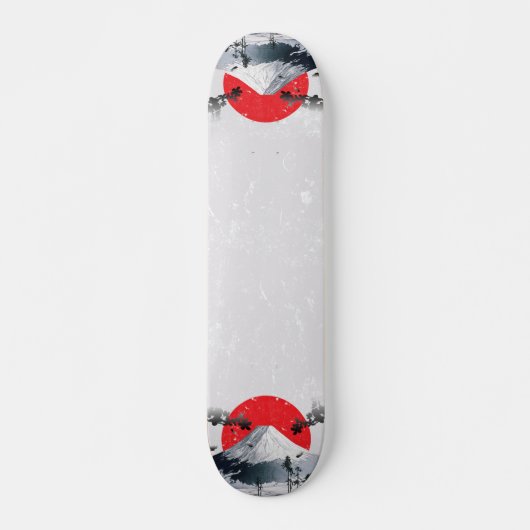 Cherry Blossom Mount Fuji Japan Persoonlijk Skateboard (Voorkant)