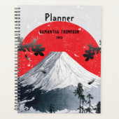 Cherry Blossom Mount Fuji Japan Planner (Voorkant)