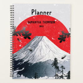 Cherry Blossom Mount Fuji Japan Planner