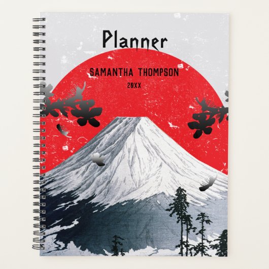 Cherry Blossom Mount Fuji Japan Planner (Voorkant)