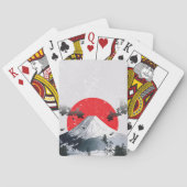 Cherry Blossom Mount Fuji Japan Pokerkaarten (Achterkant)