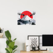Cherry Blossom Mount Fuji Japan Poster (Thuiskantoor)