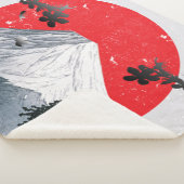 Cherry Blossom Mount Fuji Japan Sherpa Deken (3/4)