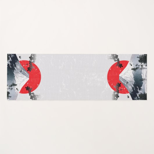 Cherry Blossom Mount Fuji Japan Yogamat (Voorkant (horizontaal))