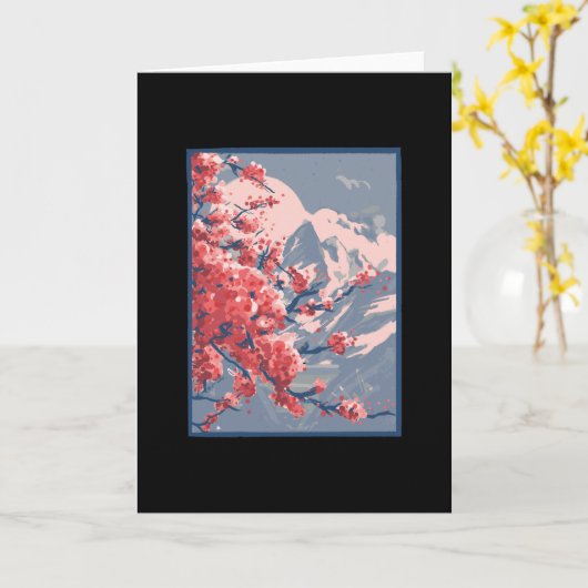 Cherry Blossom Mountain Kaart (Gele Bloem)