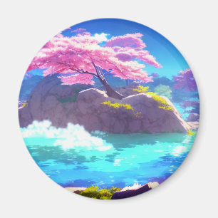 Cherry Blossom Mountain Magneet