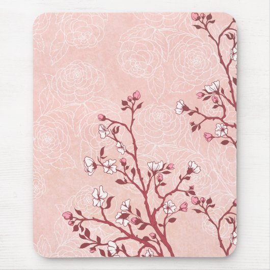 Cherry Blossom Mousepad Muismat (Voorkant)
