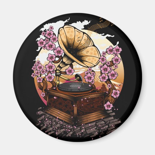 Cherry Blossom Musical Magneet (Voorkant)