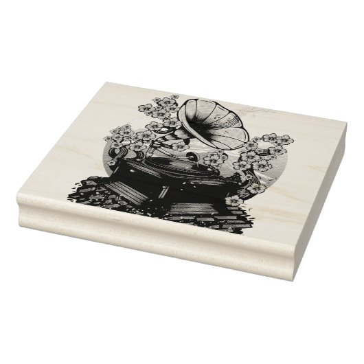 Cherry Blossom Musical Rubberstempel (Stempel)