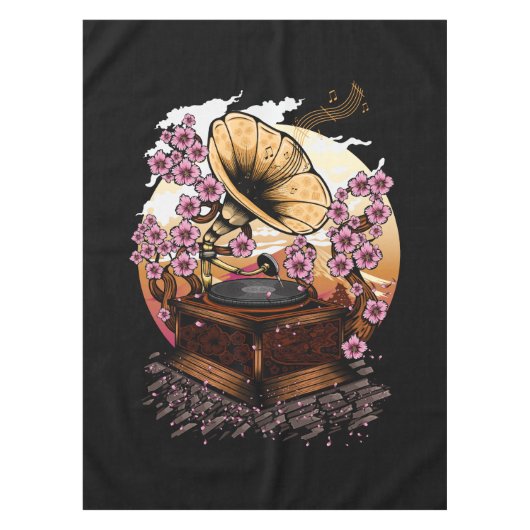 Cherry Blossom Musical Tafelkleed (Voorkant)