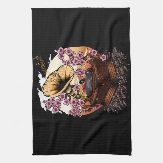 Cherry Blossom Musical Theedoek (Verticaal)