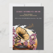 Cherry Blossom Musical Verjaardag Kaart (Achterkant)