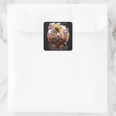 Cherry Blossom Musical Vierkante Sticker (Tas)