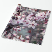 Cherry Blossom Natuur Floral Cadeaupapier (Uitgerold)