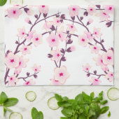  Cherry Blossom Natuur Pink White Theedoek (Gevouwen)