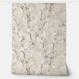 Cherry blossom neutral - beige behang