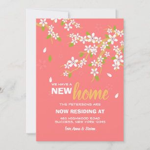 Cherry Blossom New Home Announement Aankondiging