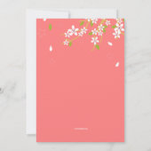 Cherry Blossom New Home Announement Aankondiging (Achterkant)