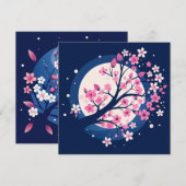 Cherry Blossom Nights Bedankkaart (Voorkant / Achterkant)
