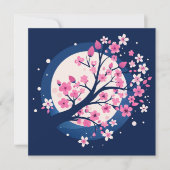 Cherry Blossom Nights Bedankkaart (Voorkant)