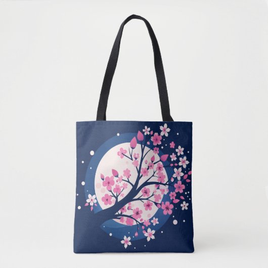Cherry Blossom Nights Tote Bag (Voorkant)