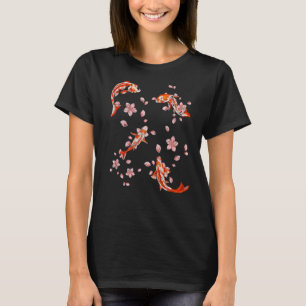 Cherry Blossom Nishikigoi Sakura Taisho Sanke Koi T-shirt