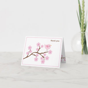 Cherry Blossom Note Card Bedankkaart