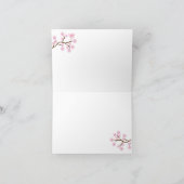Cherry Blossom Note Kaart (Binnen)