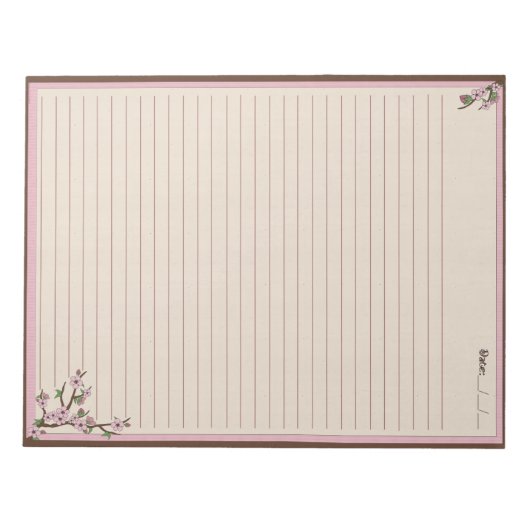 Cherry Blossom Notitieblok (Voorkant)