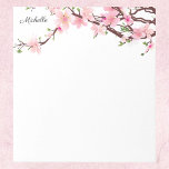 Cherry Blossom Notitieblok JOUW TEKST<br><div class="desc">Cherry Blossom Notitieblok JOUW TEKST of naam</div>