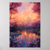 Cherry Blossom Oasis Poster (Voorkant)