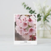 Cherry Blossom ‘Oh-kanzakura’ Briefkaart (Staand voorkant)
