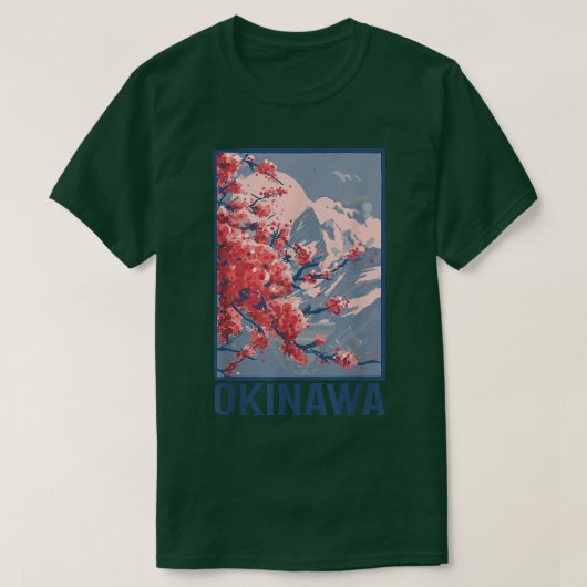 Cherry Blossom Okinawa Japan T-shirt (Design voorkant)