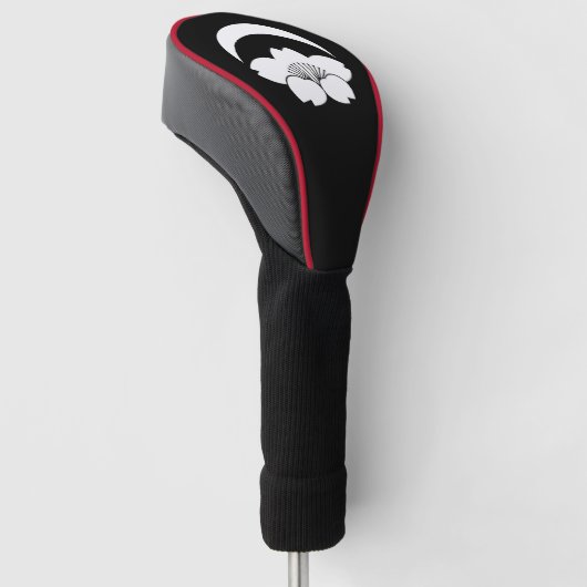 Cherry blossom onder halve maan golfheadcover (Schuin)
