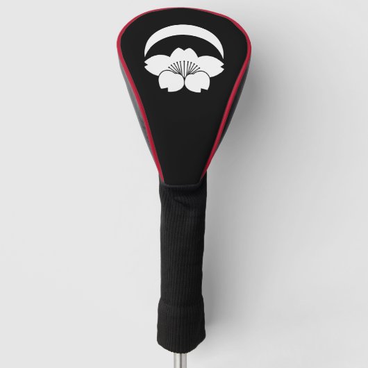 Cherry blossom onder halve maan golfheadcover (Voorkant)