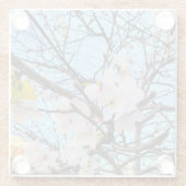 Cherry Blossom Onderzetter Glazen Onderzetter (Achterkant)