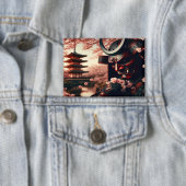 Cherry Blossom Oni Button (Insitu)