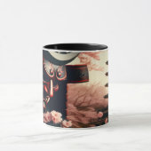 Cherry Blossom Oni Coffee Mok (Midden)