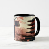 Cherry Blossom Oni Coffee Mok (Voorkant rechts)