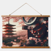 Cherry Blossom Oni Tapestry Hangend Wandkleed (Voorkant)