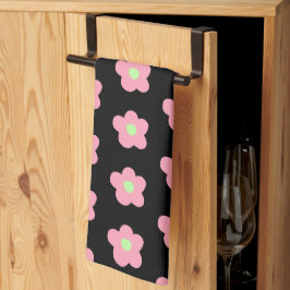 Cherry Blossom op Black Theedoek