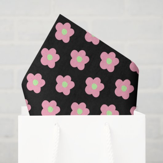 Cherry Blossom op Black Tissuepapier (Cadeauzakje)